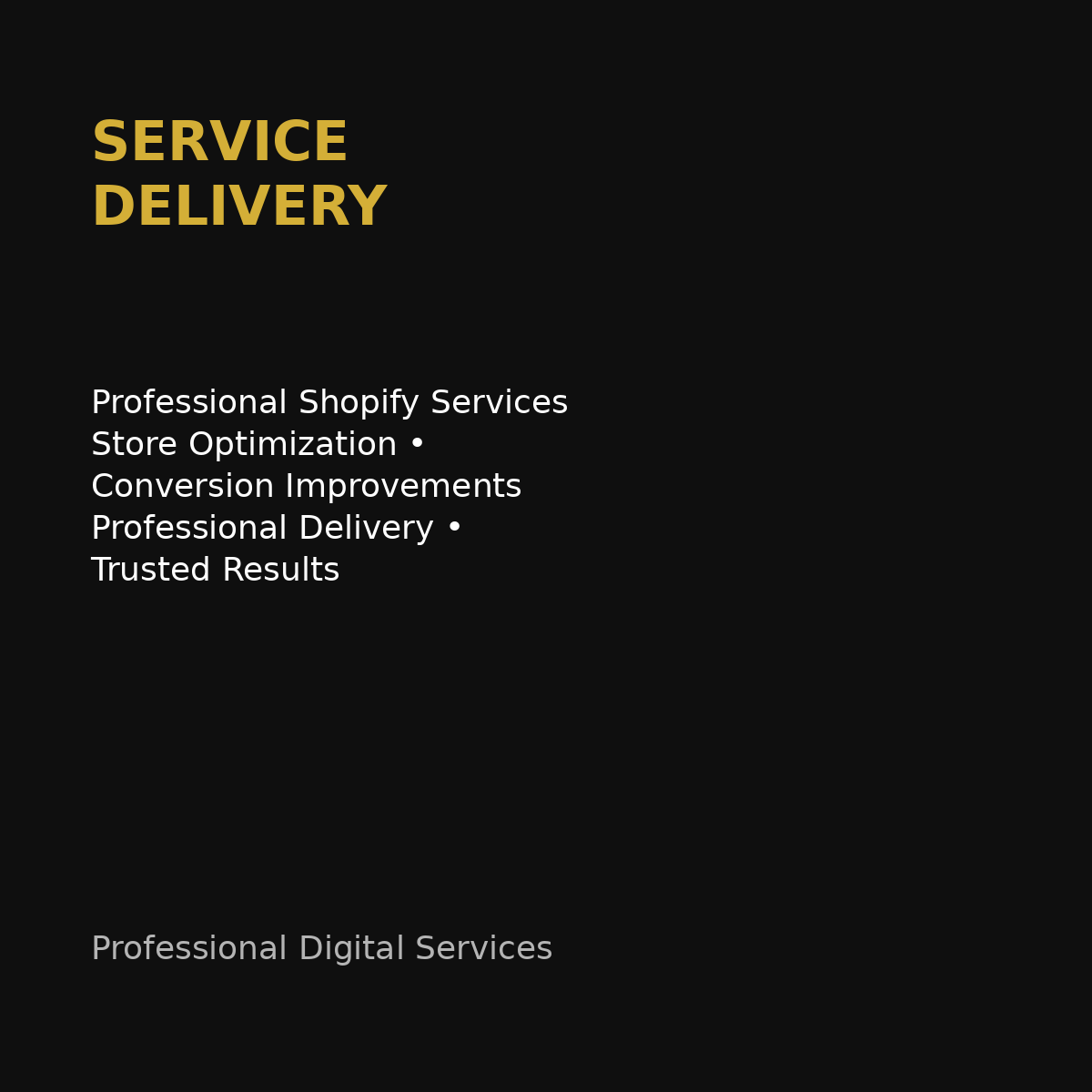 Shopify Service Delivery